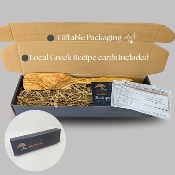olive wood spurtle gift ethical gift christmas gift