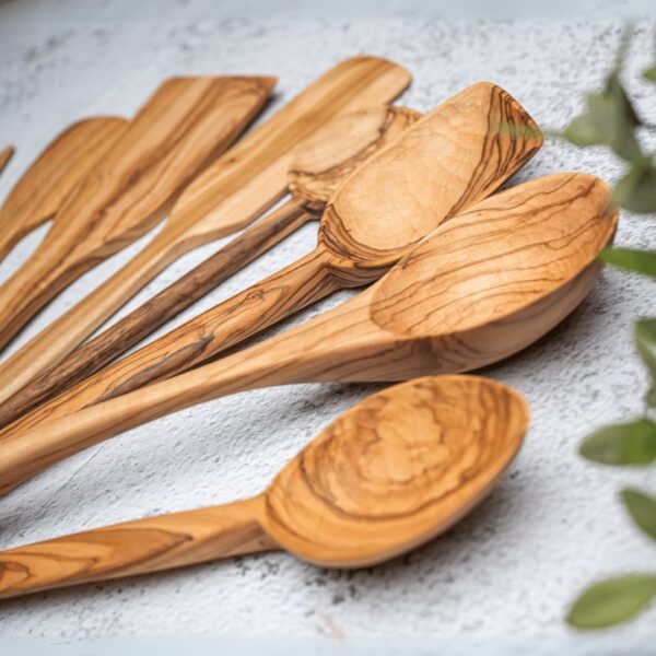 Botique gift Artisanal handmade utensils Artisan wood spoon olive wood utensils olive wood spoons wooden kitchen utensils set wooden utensils wooden cooking spoons wooden serving spoons hand carved spoons unique gifts gifts with an impact olive wood spoon olive wood hand carved wooden spoons non toxic cooking utensils durable wooden spoon fair trade products Fair trade gifts handmade wooden spoon Soup ladle Wooden ladle Olive wood soup ladle Mixing spurtle Wood spurtle spirdle Olive wood spurtle