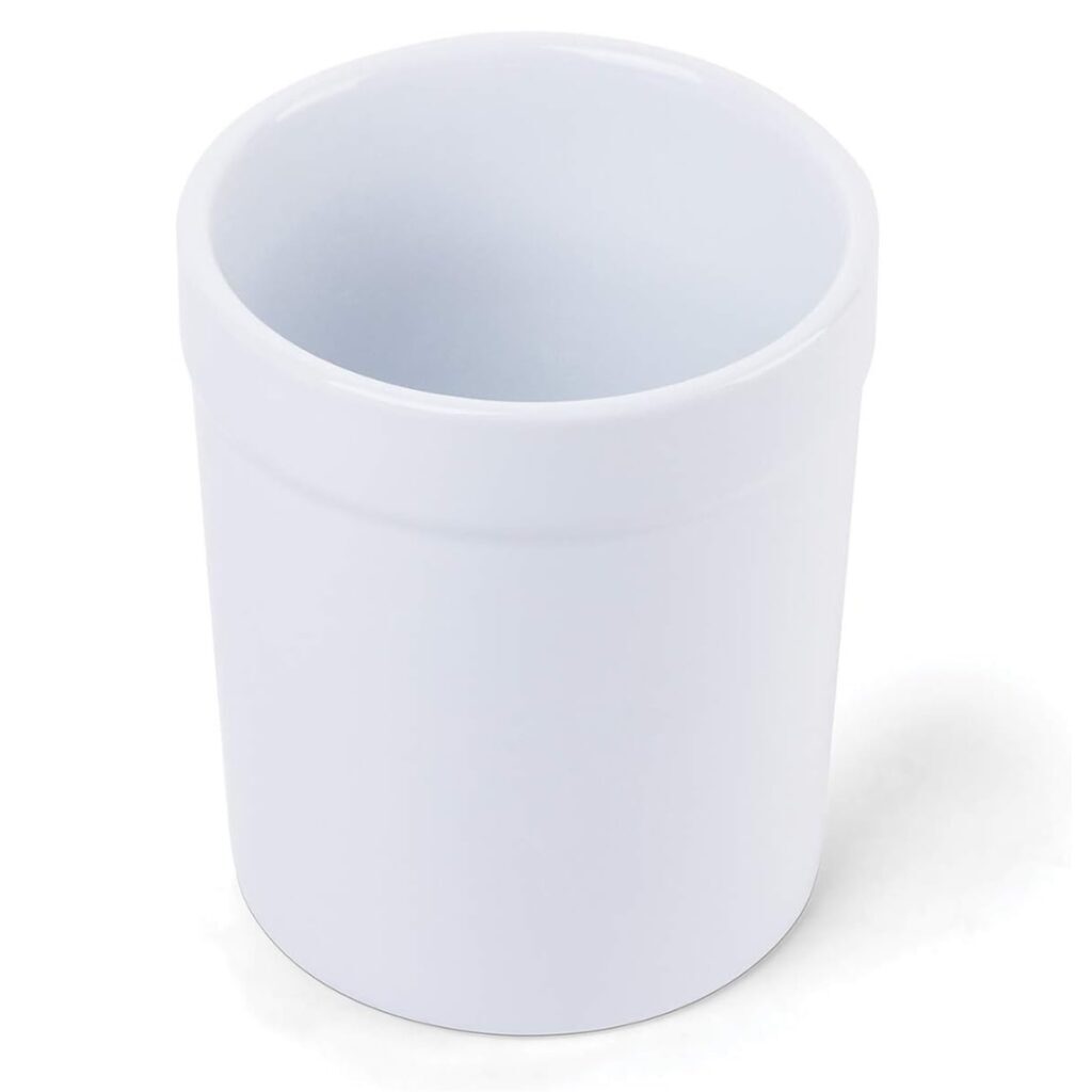 ceramic white utensil holder spoon crock spoon organizer